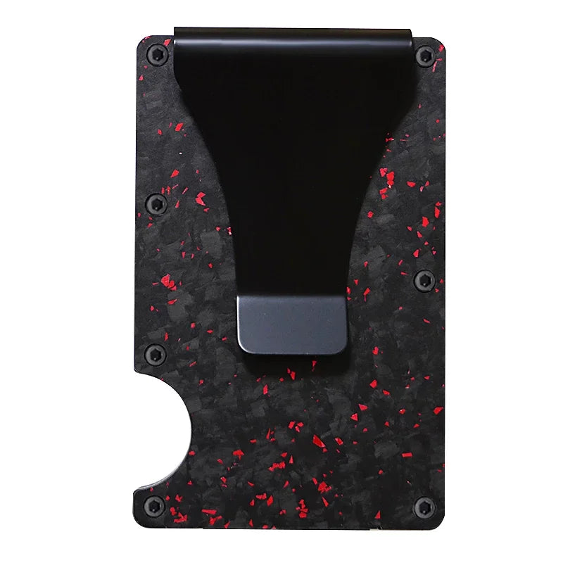 Forged Carbon Wallet W/ Money Clip