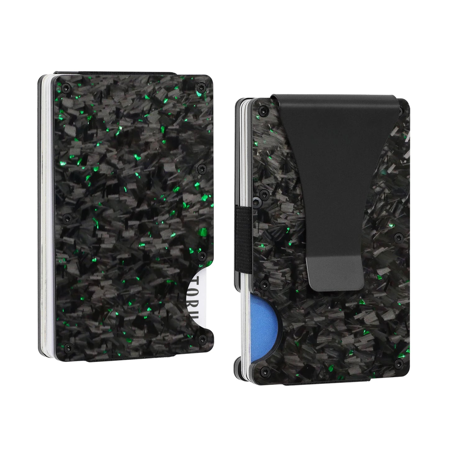 Forged Carbon Wallet W/ Money Clip