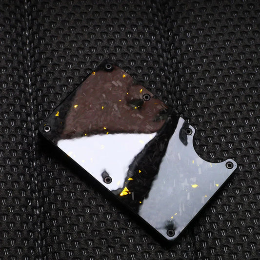 Forged Carbon Wallet W/ Money Clip