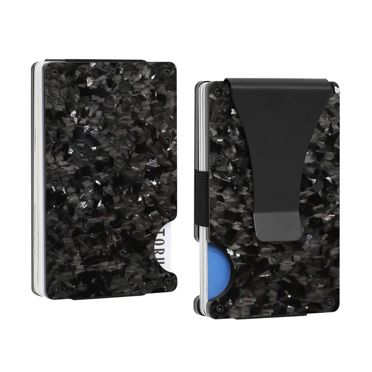 Forged Carbon Wallet W/ Money Clip
