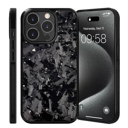Forged Carbon Phone Case W/ Silver Flakes