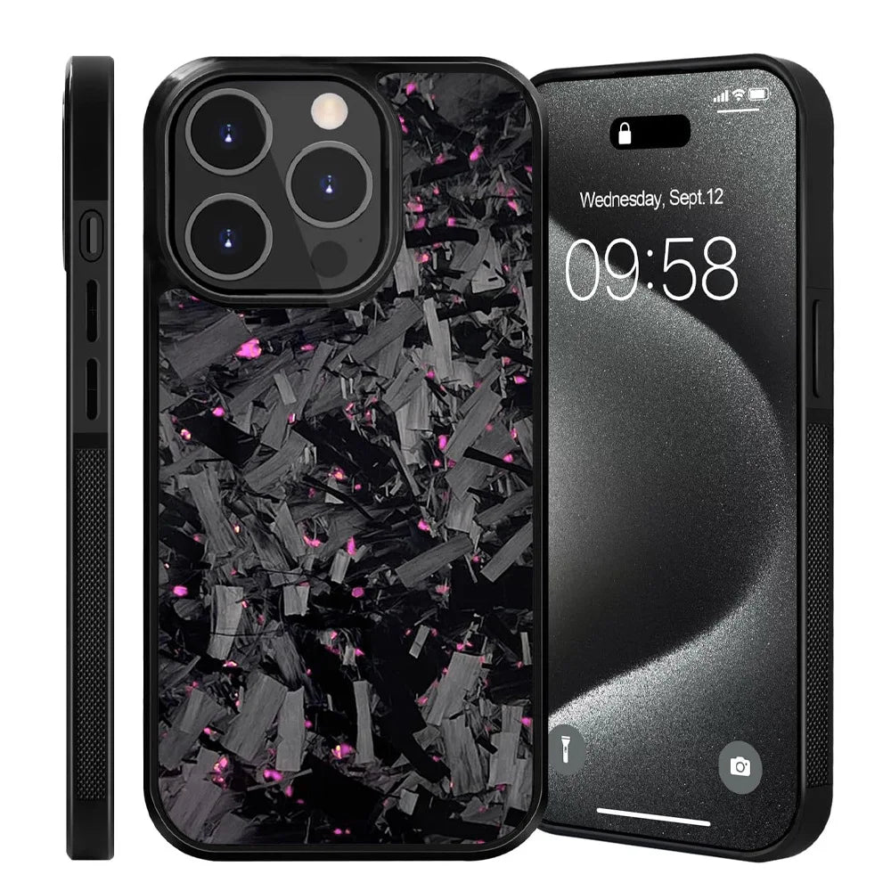 Forged Carbon Phone Case W/ Purple Flakes