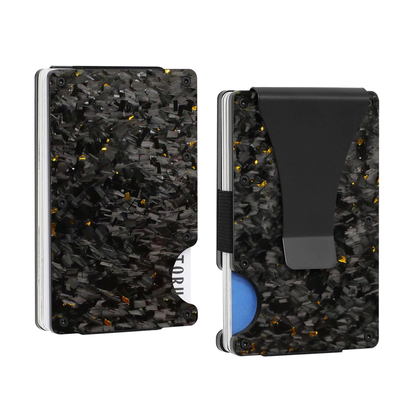 Forged Carbon Wallet W/ Money Clip