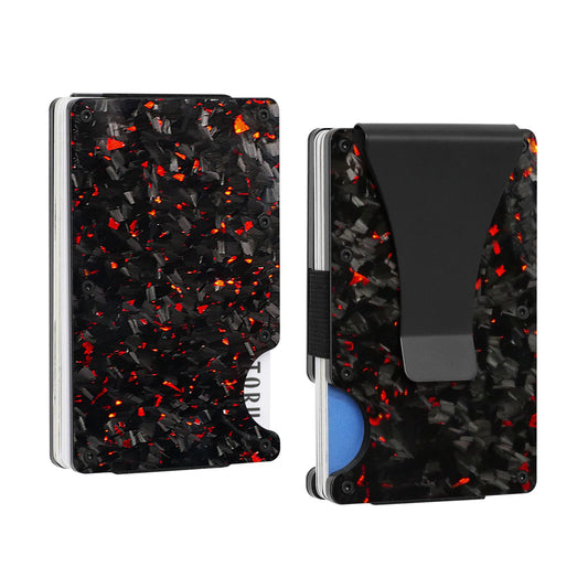 Forged Carbon Wallet W/ Money Clip