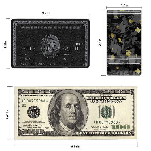 Forged Carbon Money Clip
